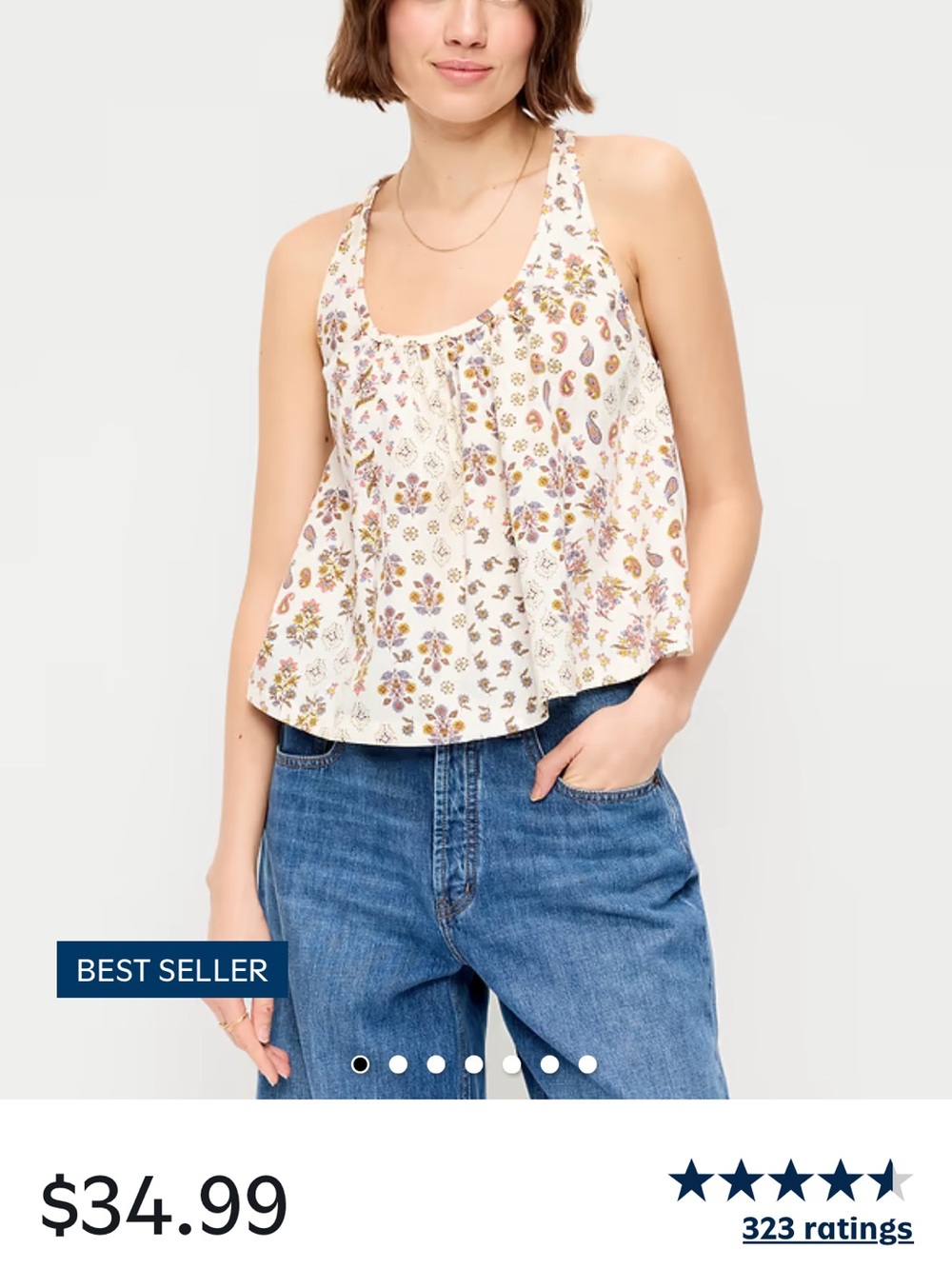 Old Navy Sleeveless Trapeze Tank Top